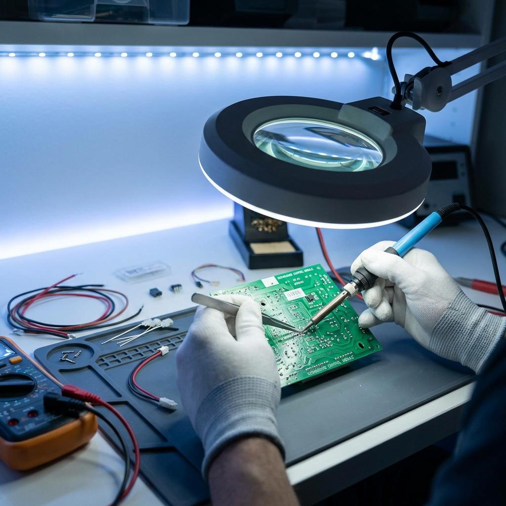 Réparation de précision sur carte électronique